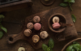 Cookie plant doughnuts wooden spoon - cutting free wallpaper for desktop