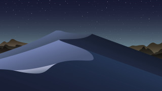 Night sky stars mountain blue 2 - a night sky free wallpaper for desktop