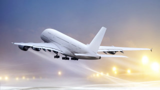 Jetliner cloudy night runway matte - the ground below free wallpaper