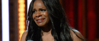 Woman long hair microphone curtain - black arts movement free wallpaper