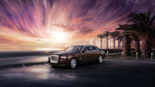 Car palm trees sunset reflection - david ramsay hay free wallpaper for desktop