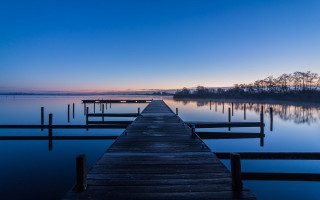 Lake dock pier boats sunset - a few boat free wallpaper