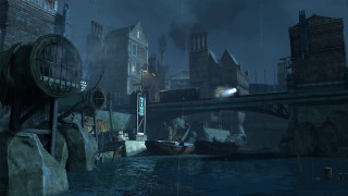 City bridge river night boat - a bridge and a river free wallpaper