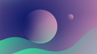 Purple green balls blue green - surreal design free wallpaper for desktop