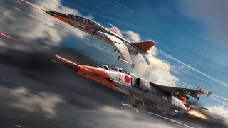 Fighter jets clouds blue sky - two fighter jet free wallpaper