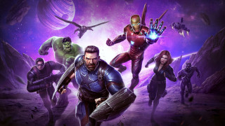 Avengers space scene purple stars - star and planets free wallpaper