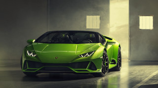 Green sports car garage door 3 - a window open free wallpaper for desktop