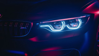 Car bright headlight dark neon - its light free wallpaper
