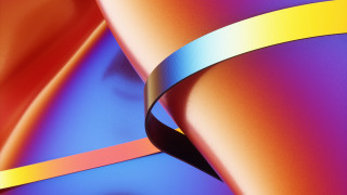 Colorful background curved ribbons generative - ribbon free wallpaper