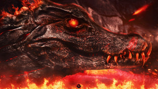 Dragon fire flames smoke battle - a fire background free wallpaper