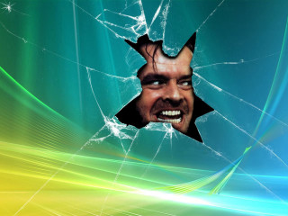 Broken glass mans face starry - a mans face free wallpaper