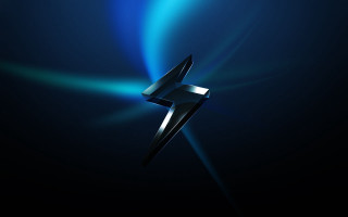 Blue cross lightning shock art - lightning free wallpaper