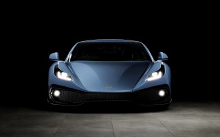 Blue sports car headlights hood - its headlight free wallpaper