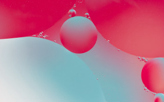 Red blue liquid mixed bubbles - liquid free wallpaper for desktop