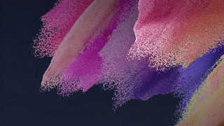 Colored powdered objects night sky - octane renderer free wallpaper for desktop