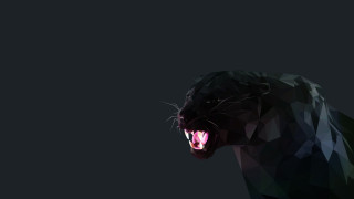 Black panther open mouth low - a black panther free wallpaper