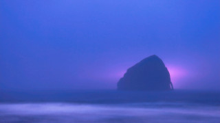 Purple light rock ocean mystical - mystical color free wallpaper