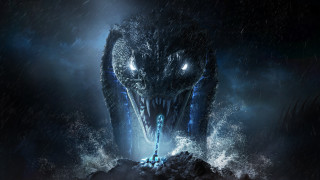 Monster glowing eyes dark water - the dark water free wallpaper