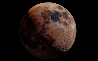 Moon earth star space night - a black background in the background free wallpaper