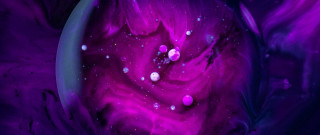 Purple blue abstract bubbles galaxy - abstract painting free wallpaper