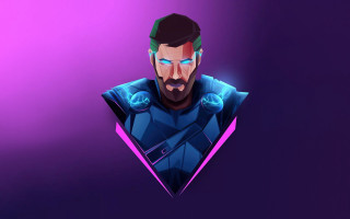 Purple suit glowing portrait anton - brazier free wallpaper