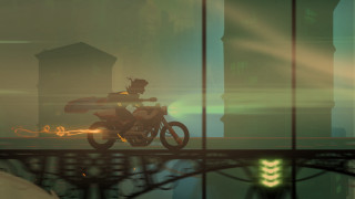 Motorcycle rider bridge water light - a bridge over water free wallpaper