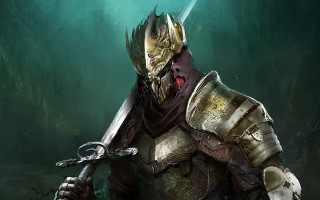 Armor sword forest epic fantasy - green light free wallpaper