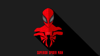 Spiderman red suit long shadow - a long shadow free wallpaper