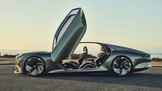 Car open ocean beach person - its door free wallpaper