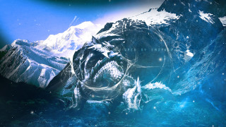 Mountain dragon sky stars digital - a dragon free wallpaper