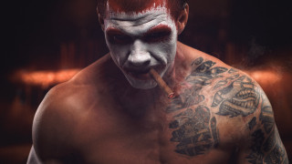 Whiteface redhair smoking tattoo cinematic - a white face free wallpaper for desktop