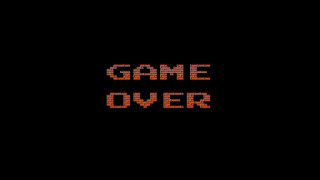 Game over red text black 2 - dot free wallpaper