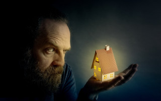 Man model house light dark - neoism free wallpaper
