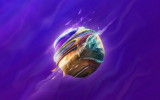 Colorful object floating purple swirl - a colorful object free wallpaper