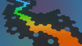 Colorful hexagon abstract background generative - varying free wallpaper