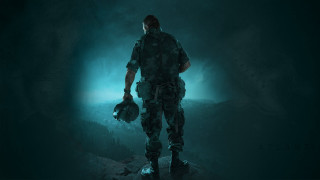 Camouflage military man helmet foggy - a foggy background free wallpaper