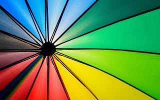 Multicolored umbrella canopy buckminster fuller - image free wallpaper