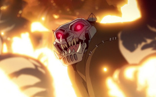 Demonic creature red eyes burning - a demonic looking creature free wallpaper