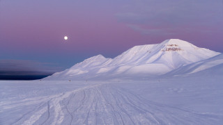 Snow mountain fullmoon trail matte - dave allsop free wallpaper