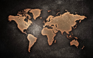 World map black background brown - a map of the world free wallpaper