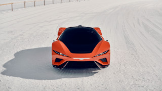 Car snow parked fence field - ue 5 free wallpaper for desktop