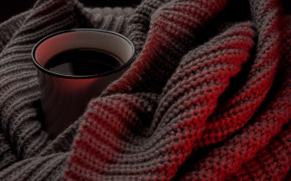 Coffee blanket redcup photorealism 3d - a blanket free wallpaper