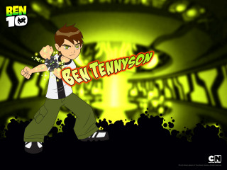 Cartoon character green background yellow - ben thompson free wallpaper for desktop