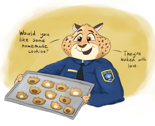 Police officer cookies cheetah face - a cheetah free wallpaper