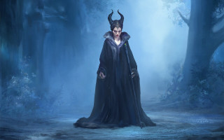 Demon horned forest fantasy art - costume free wallpaper