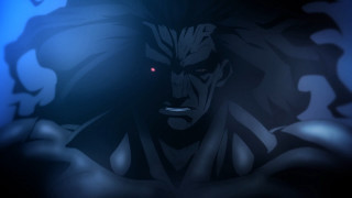 Creepy man dark room blue - ufotable free wallpaper