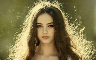 Woman long hair white dress 5 - the wind free wallpaper