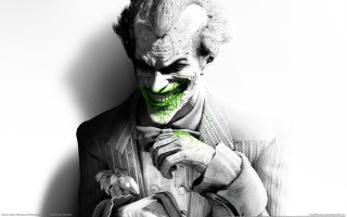 Creepy man green paint face - madhouse free wallpaper