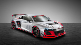 White red sports car 3d - a gray wall behind free wallpaper