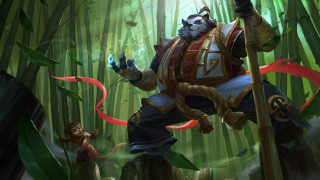 Jungle cat weapon bamboo forest - a staff free wallpaper for desktop